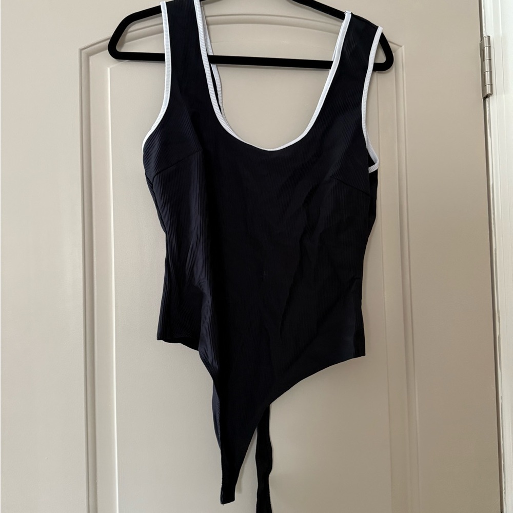 Black Bodysuit Women's Top